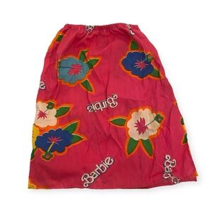 RARE 90s Mattel Barbie Hawaii tropical skirt size 5-8 girl costume
